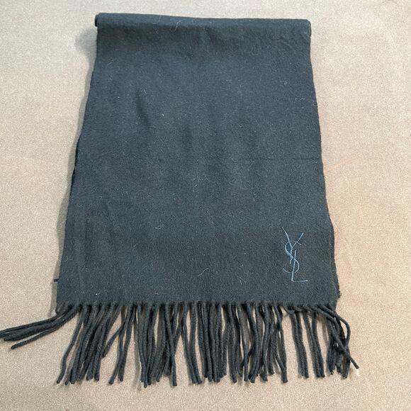 Yves Saint Laurent Wool & Cashmere Scarf 90% Wool 10% Cashmere Brand New Unisex - Picture 9 of 10